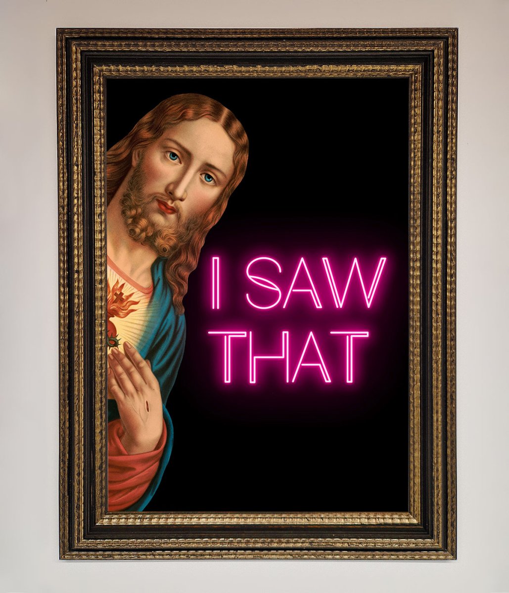 I Saw That Framed Print