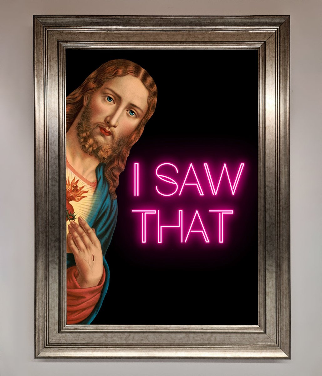 I Saw That Framed Print