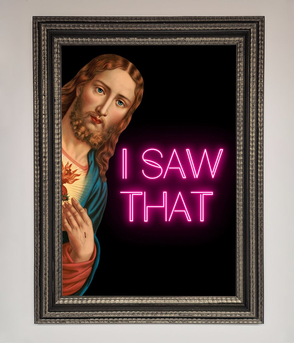 I Saw That Framed Print