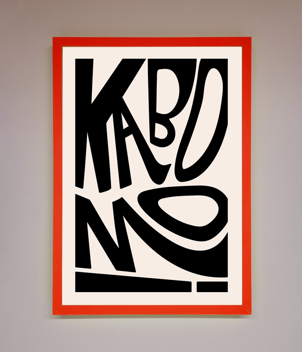 Kaboom Framed Print