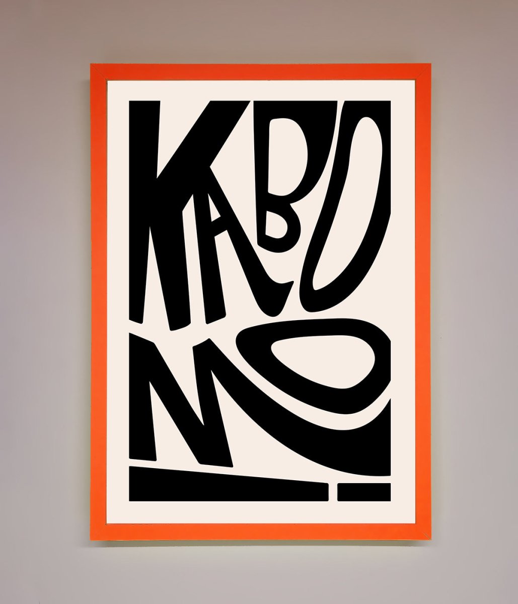 Kaboom Framed Print