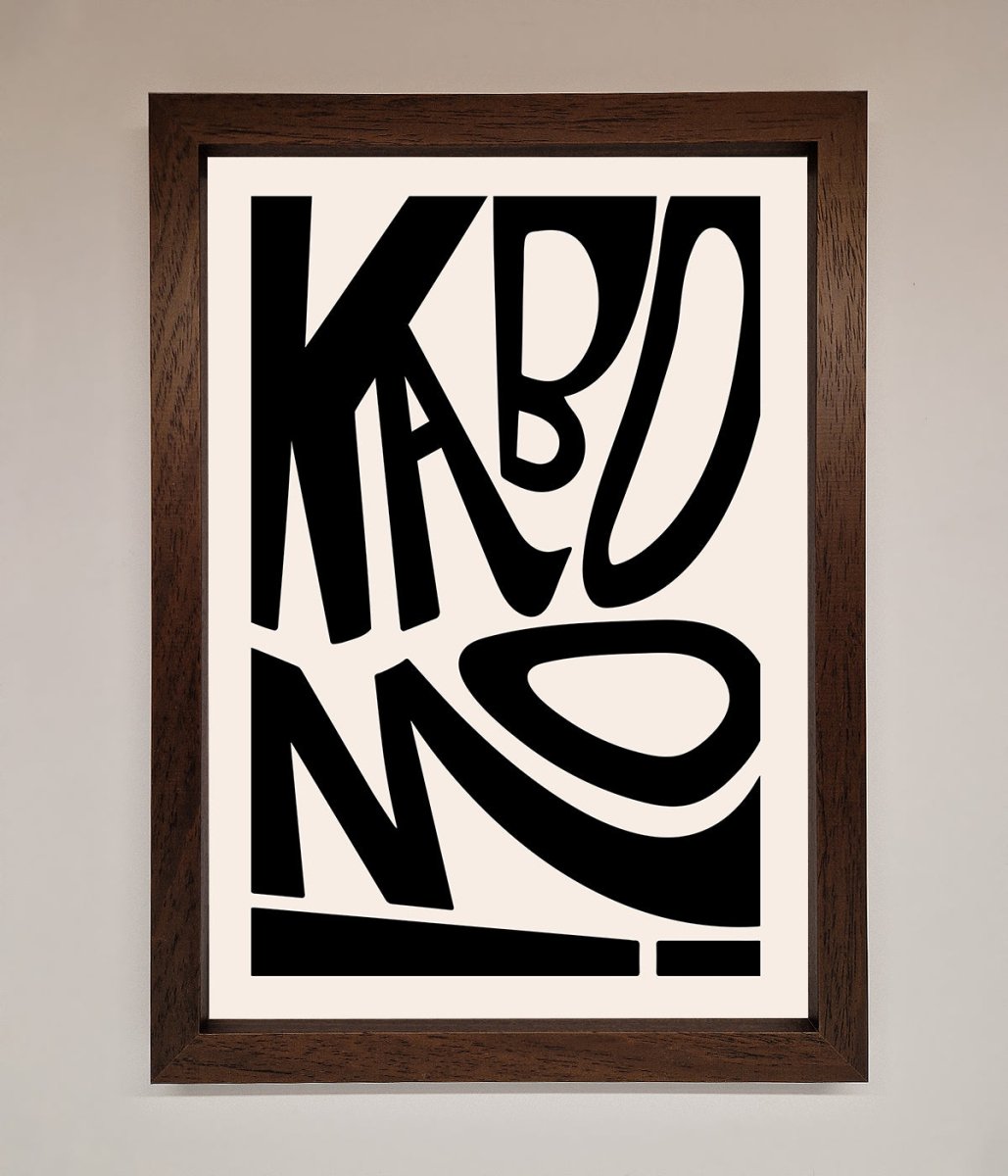 Kaboom Framed Print