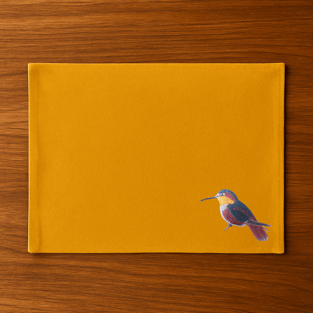Table Mats - Humming Bird Embroidery