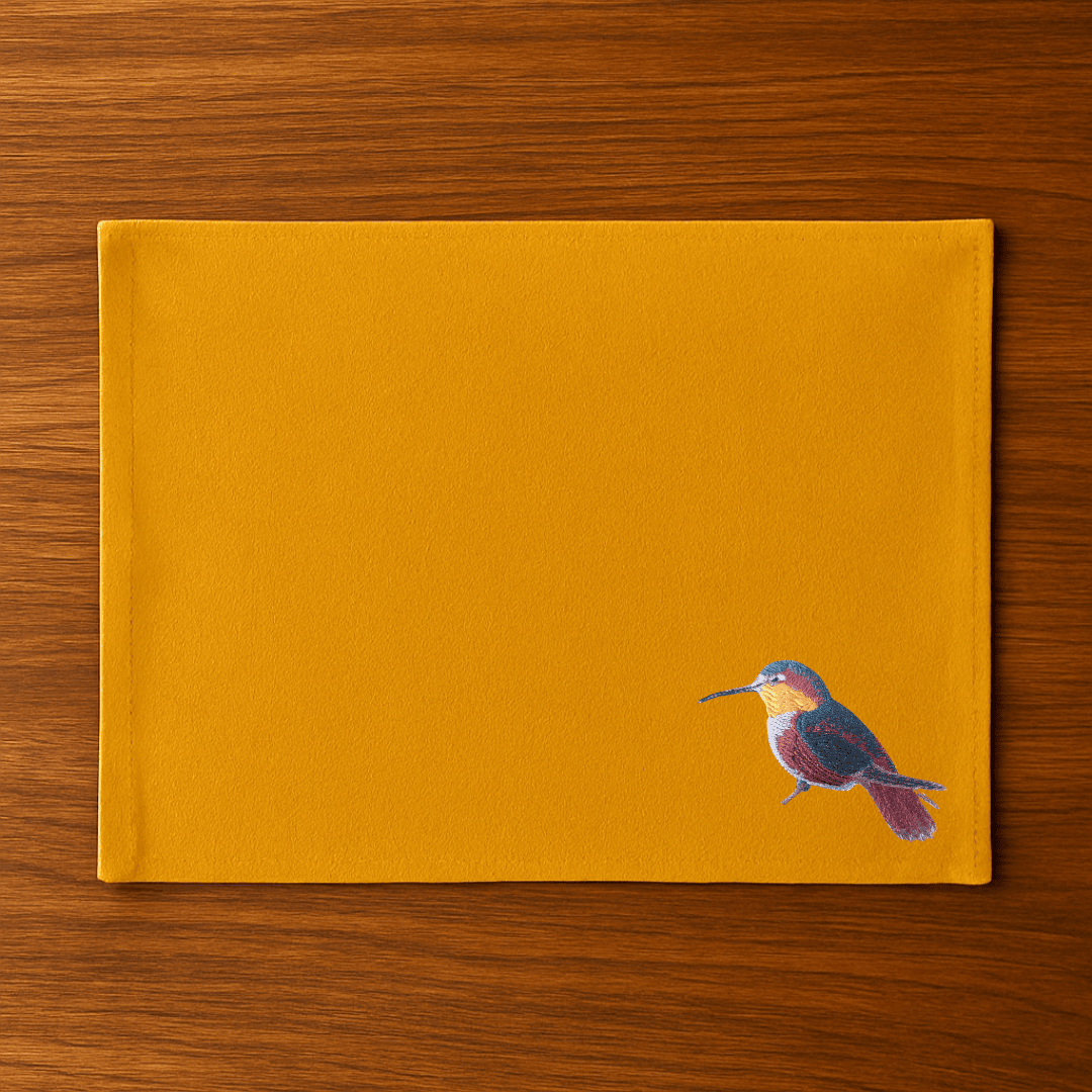 Table Mats - Humming Bird Embroidery