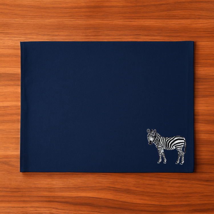 Table Mats - Zebra Embroidery