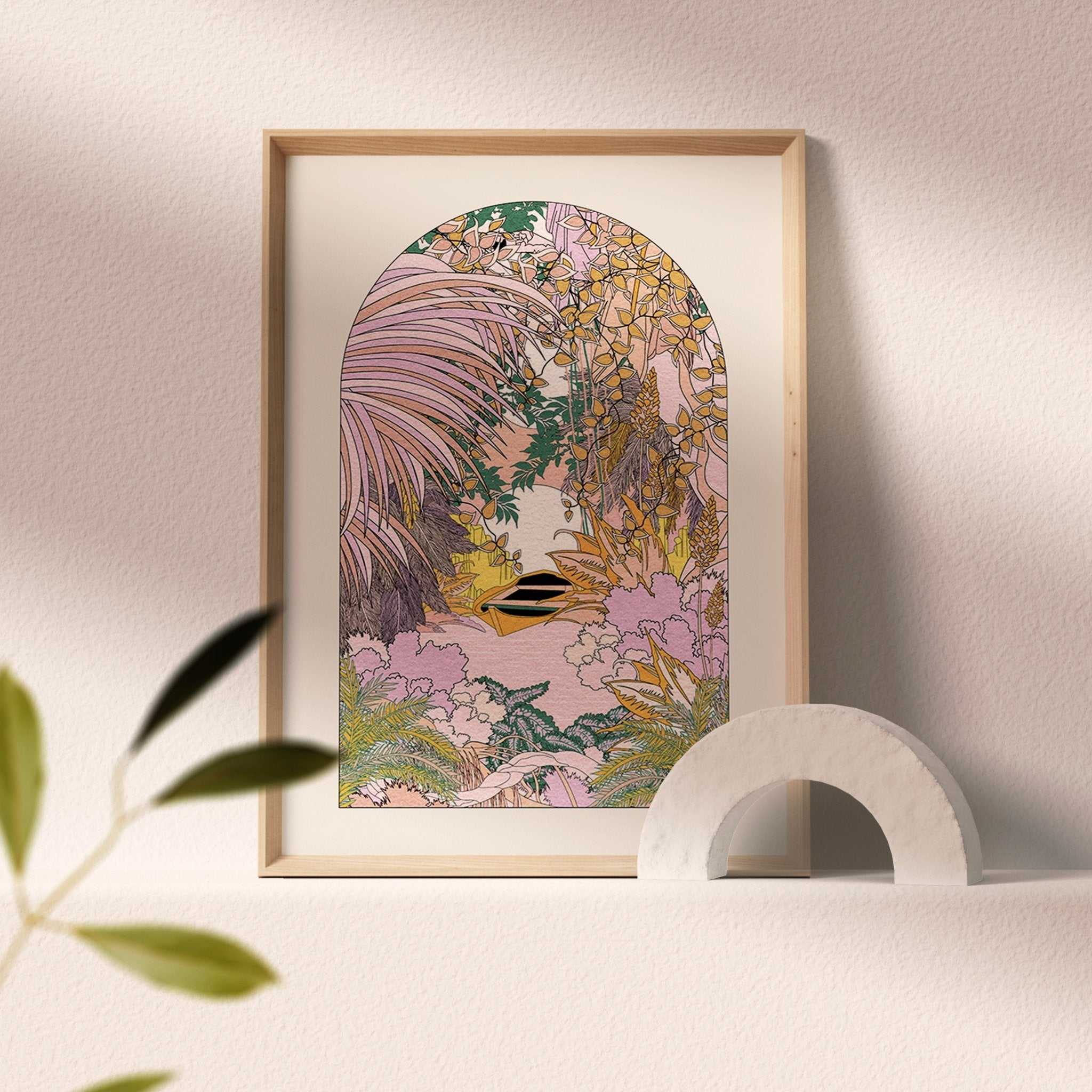 On The River Art Print