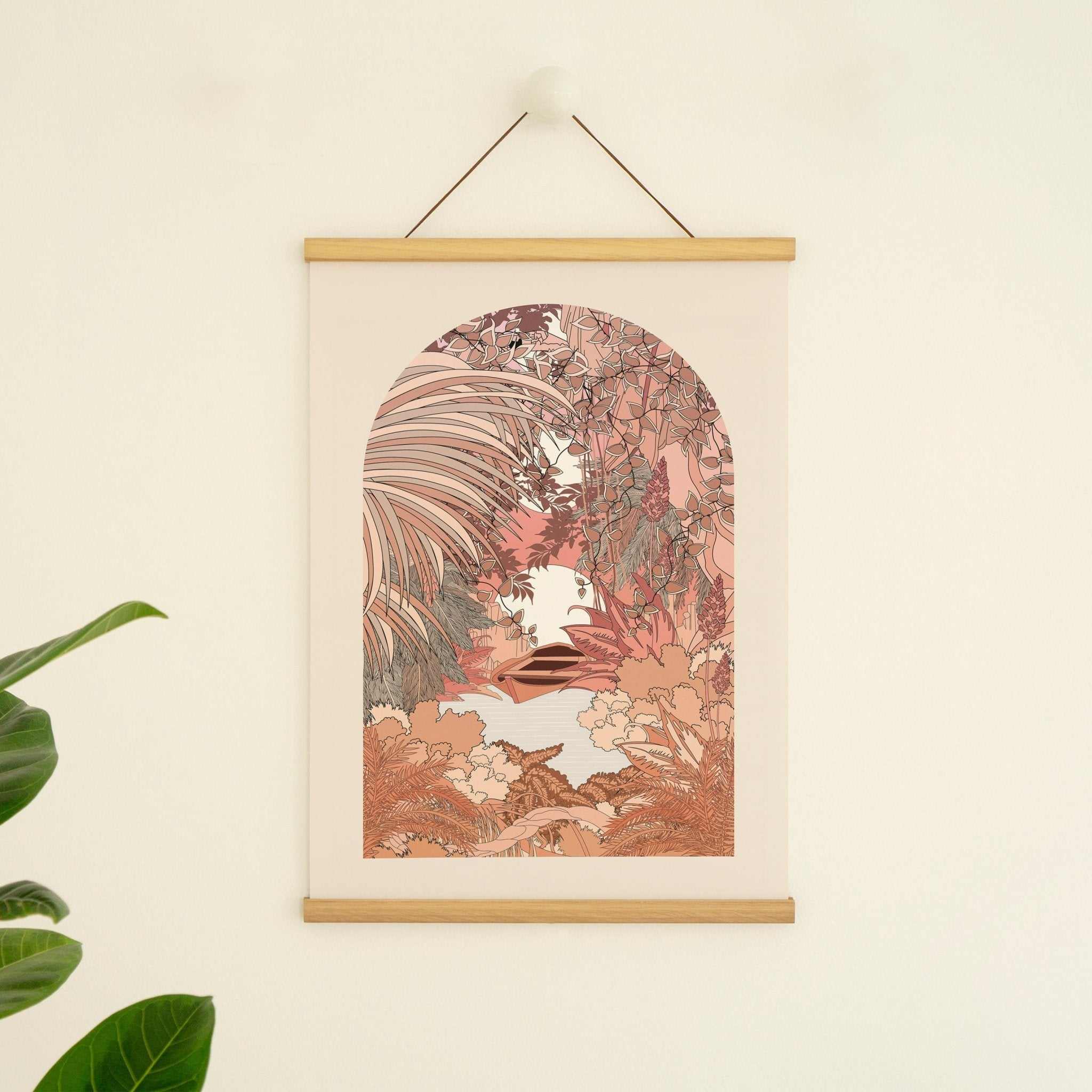 On The River Art Print