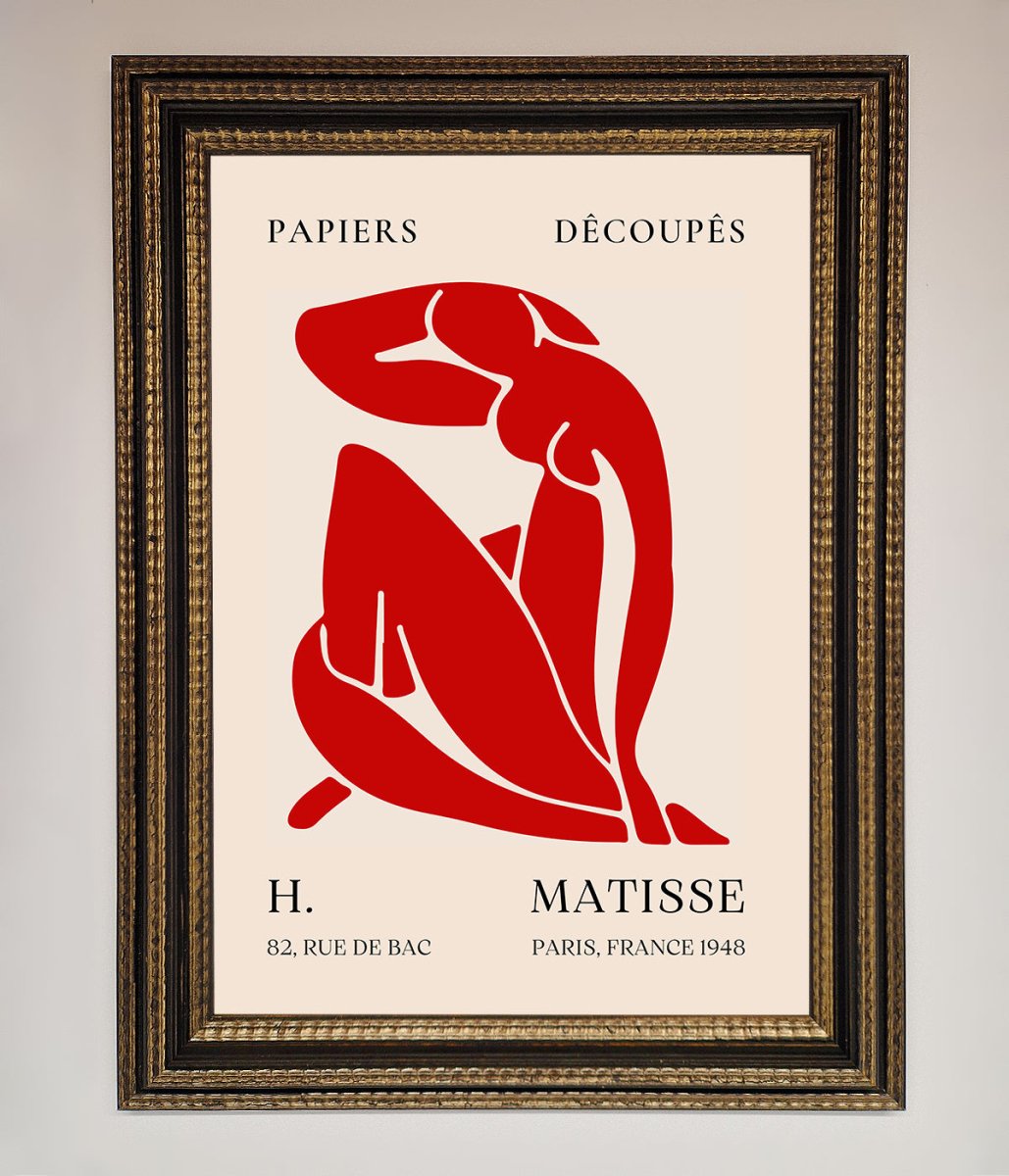 Red Matisse Man Framed Print