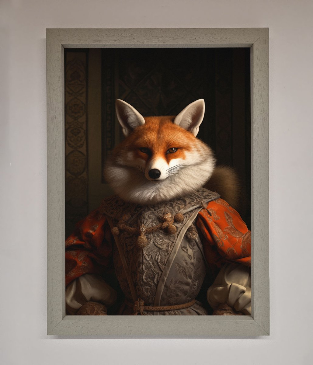 Renaissance Fox Framed Poster