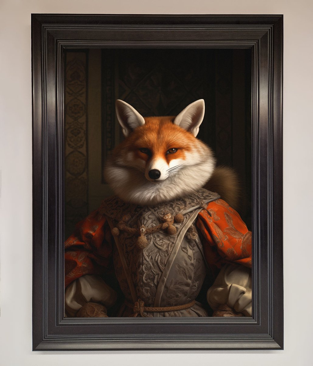 Renaissance Fox Framed Poster