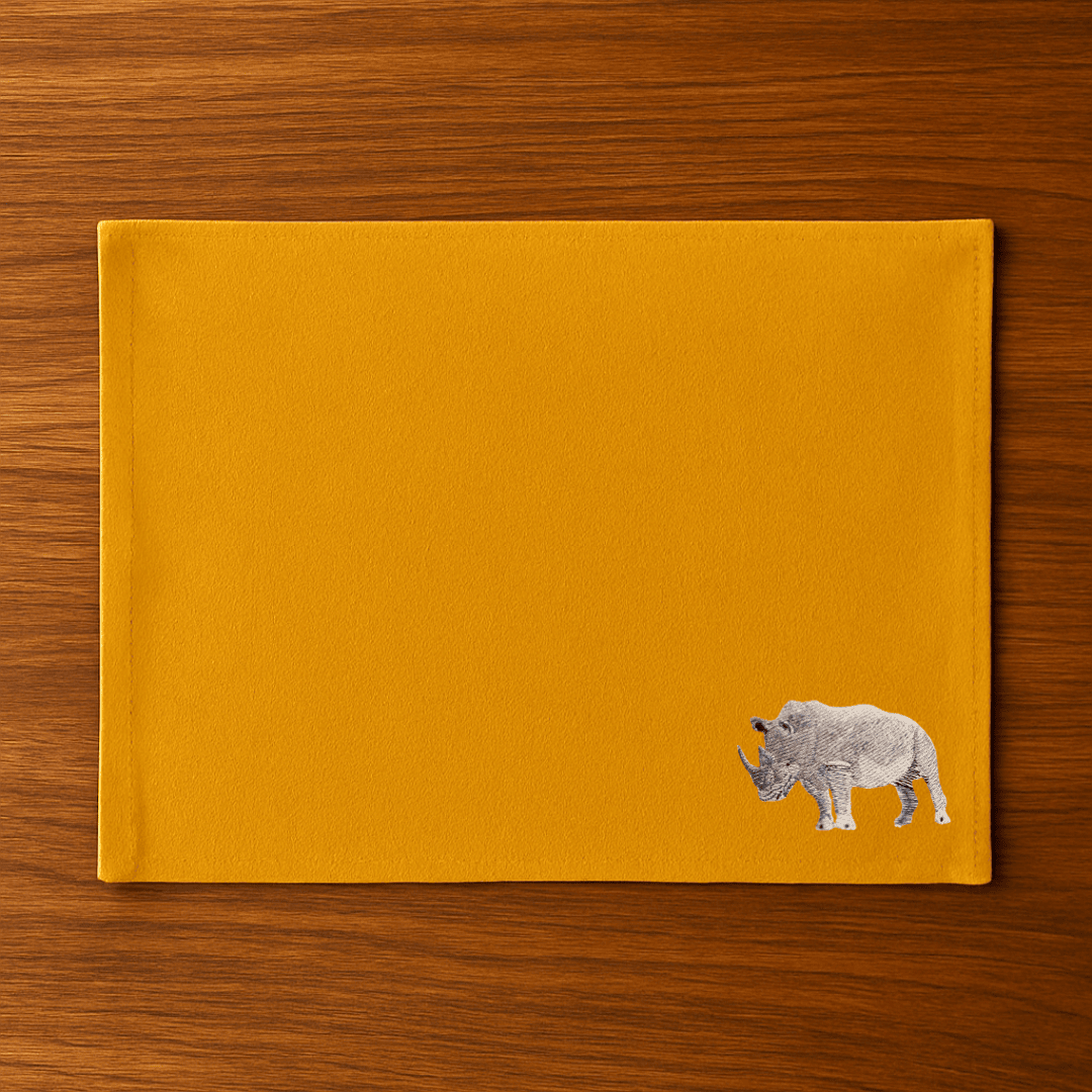 Table Mats - Rhino Embroidery