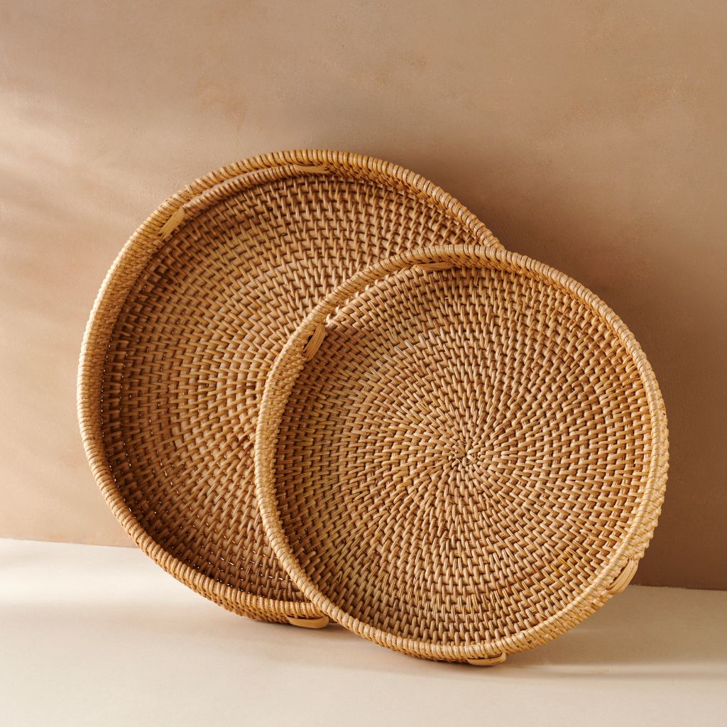 Rattan Trays • Natural Colour (Multiple Sizes)