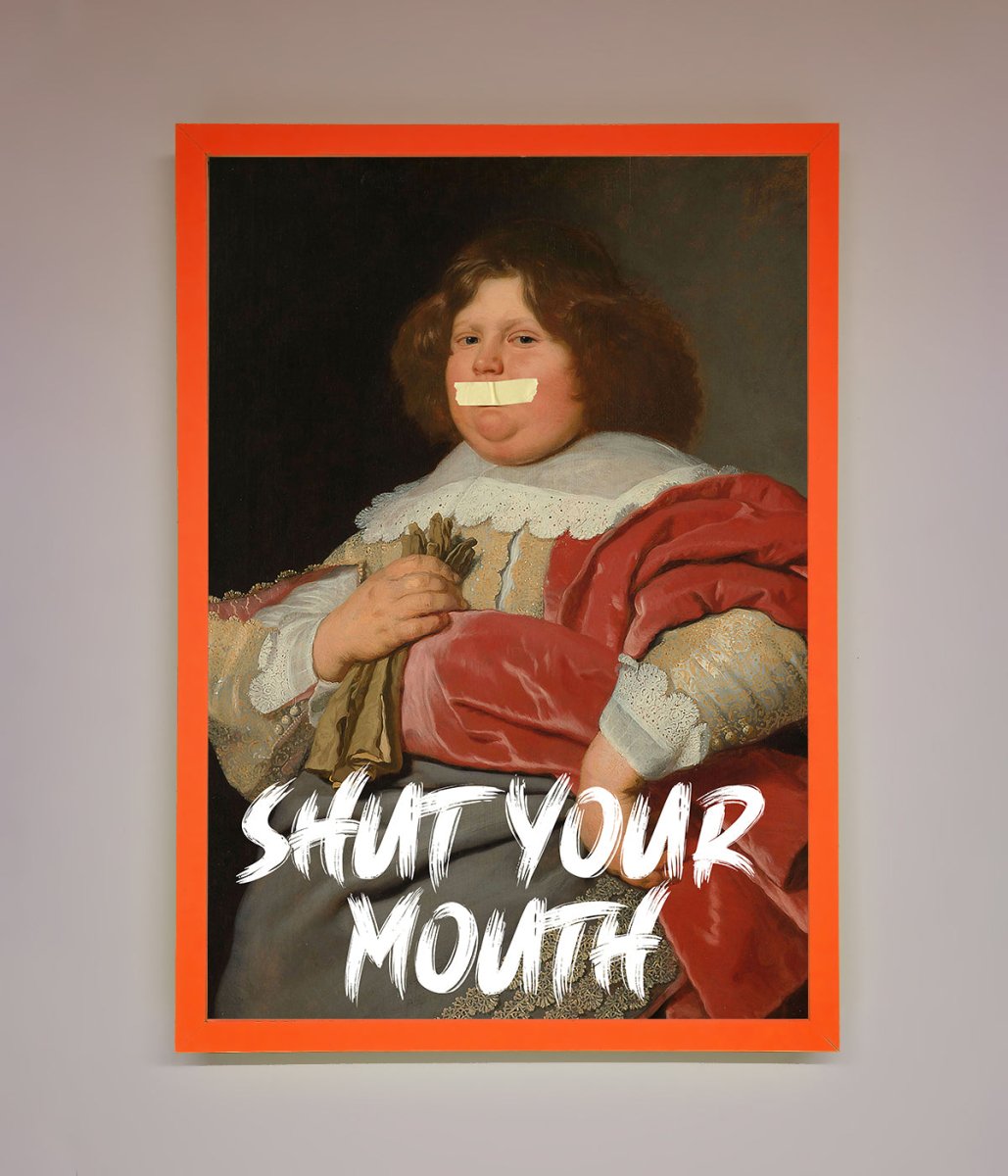 Shut Your Mouth Framed Print