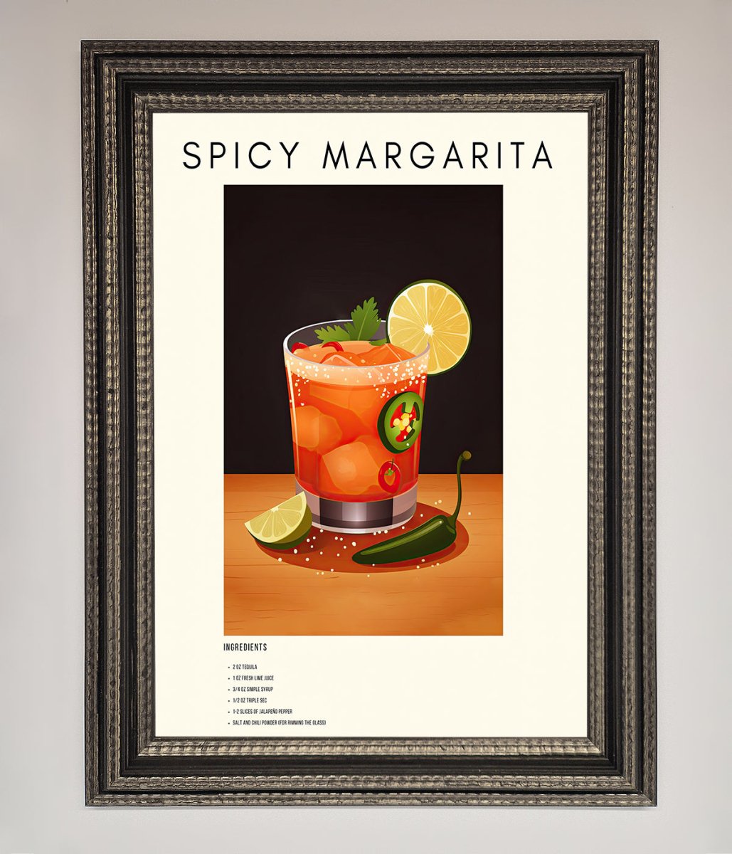 Spicy Margarita A1 Framed Poster