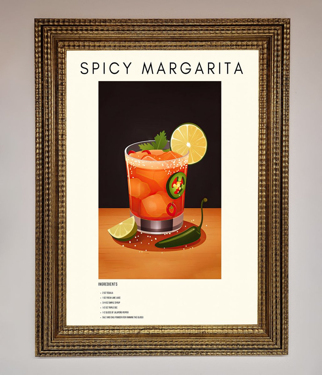 Spicy Margarita A1 Framed Poster