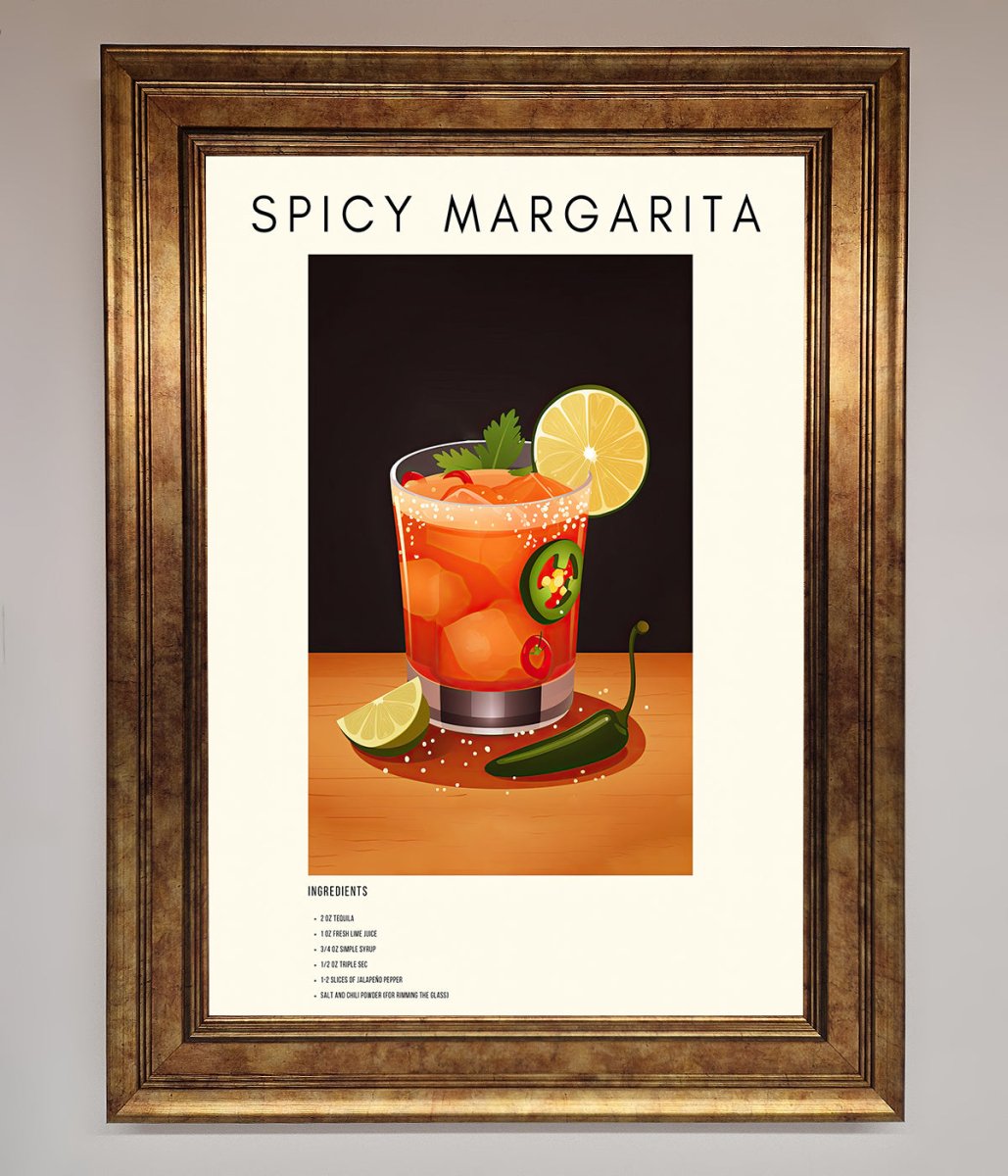 Spicy Margarita A1 Framed Poster