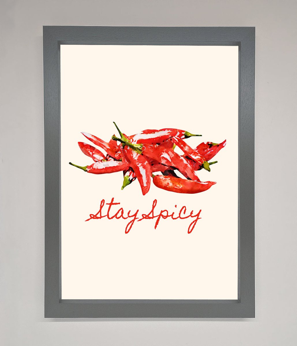 Stay Spicy Framed Print-4
