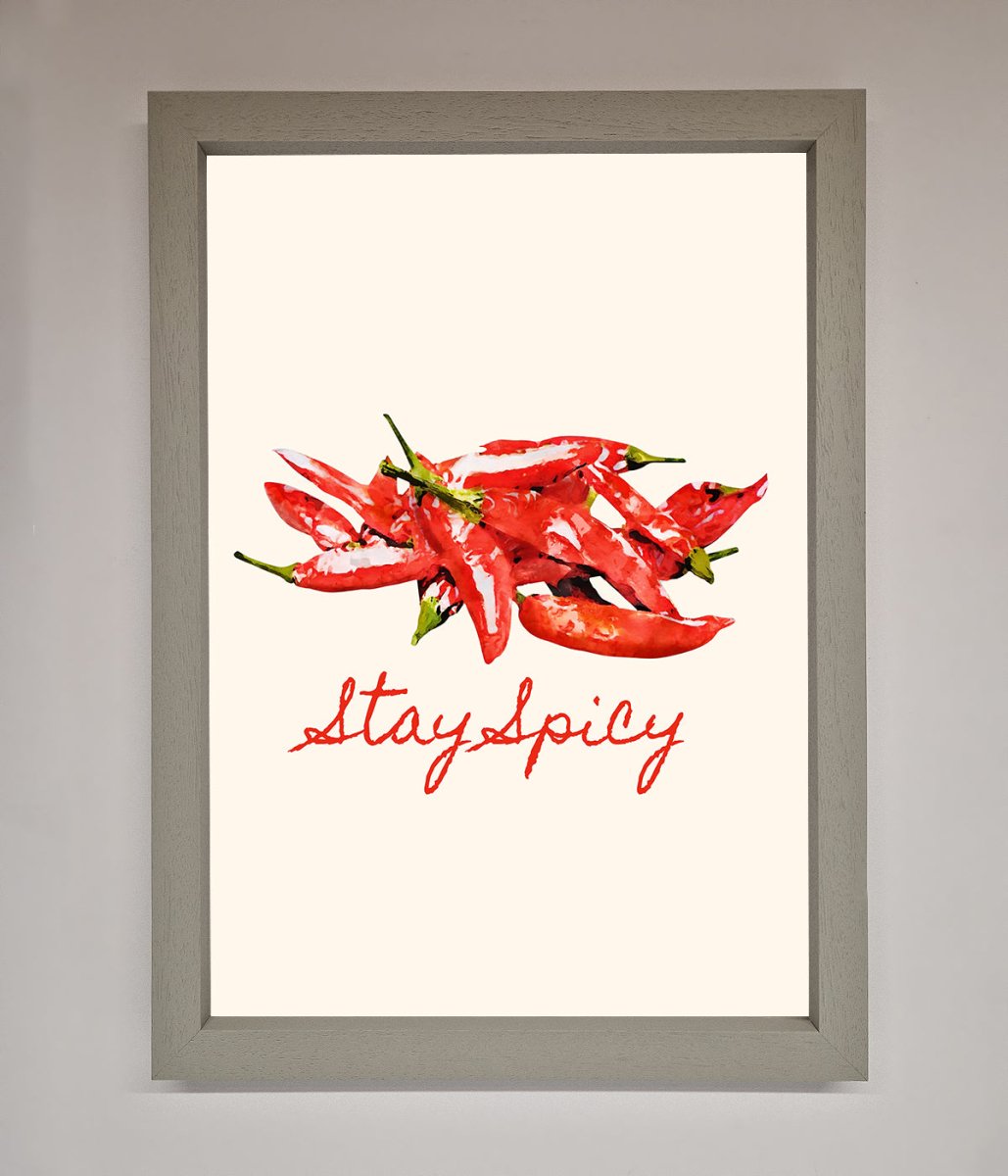 Stay Spicy Framed Print-3