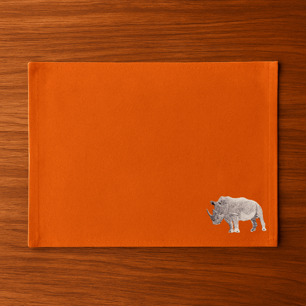 Table Mats - Rhino Embroidery