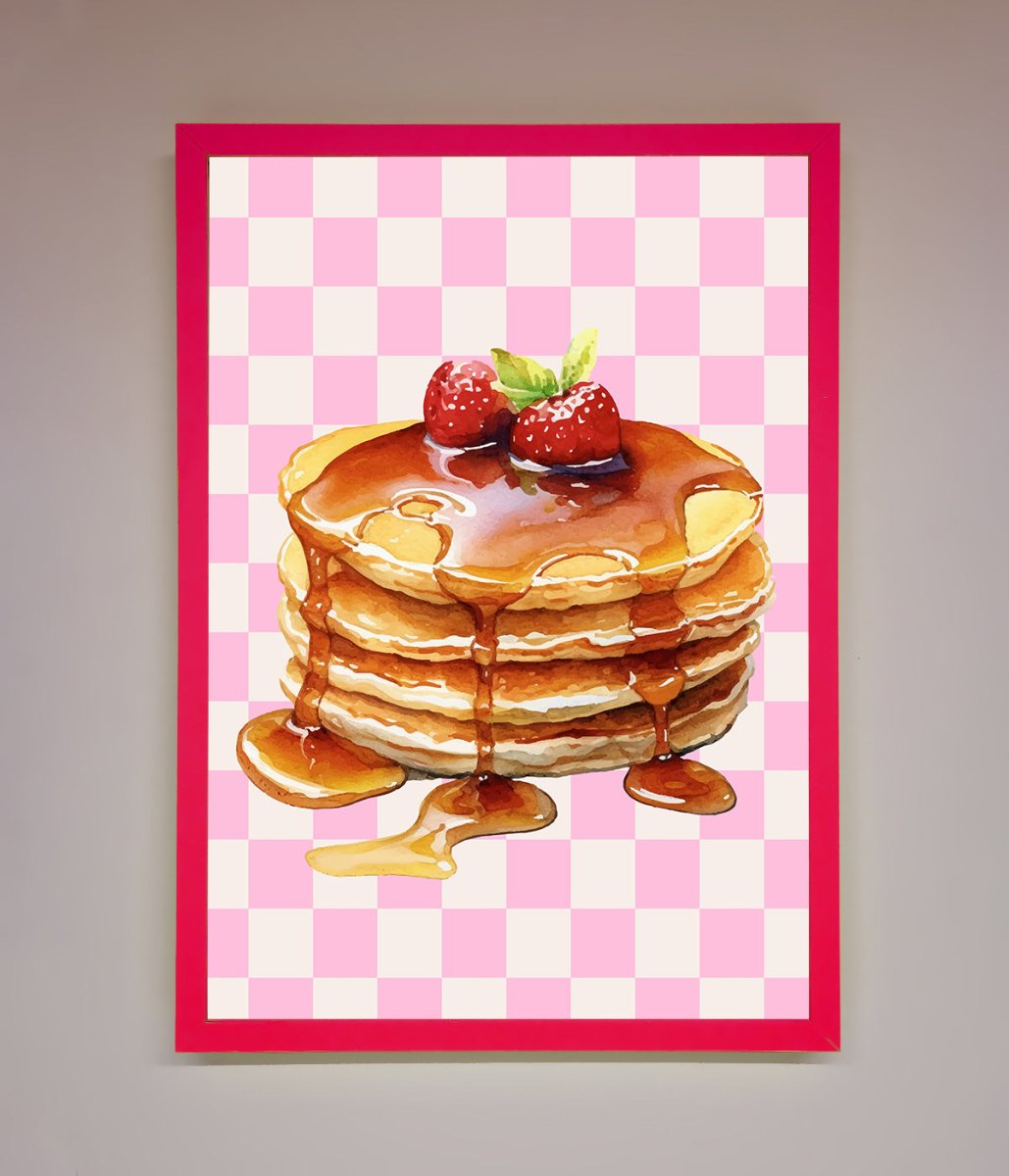 Syrup Pankcakes Framed Print-0