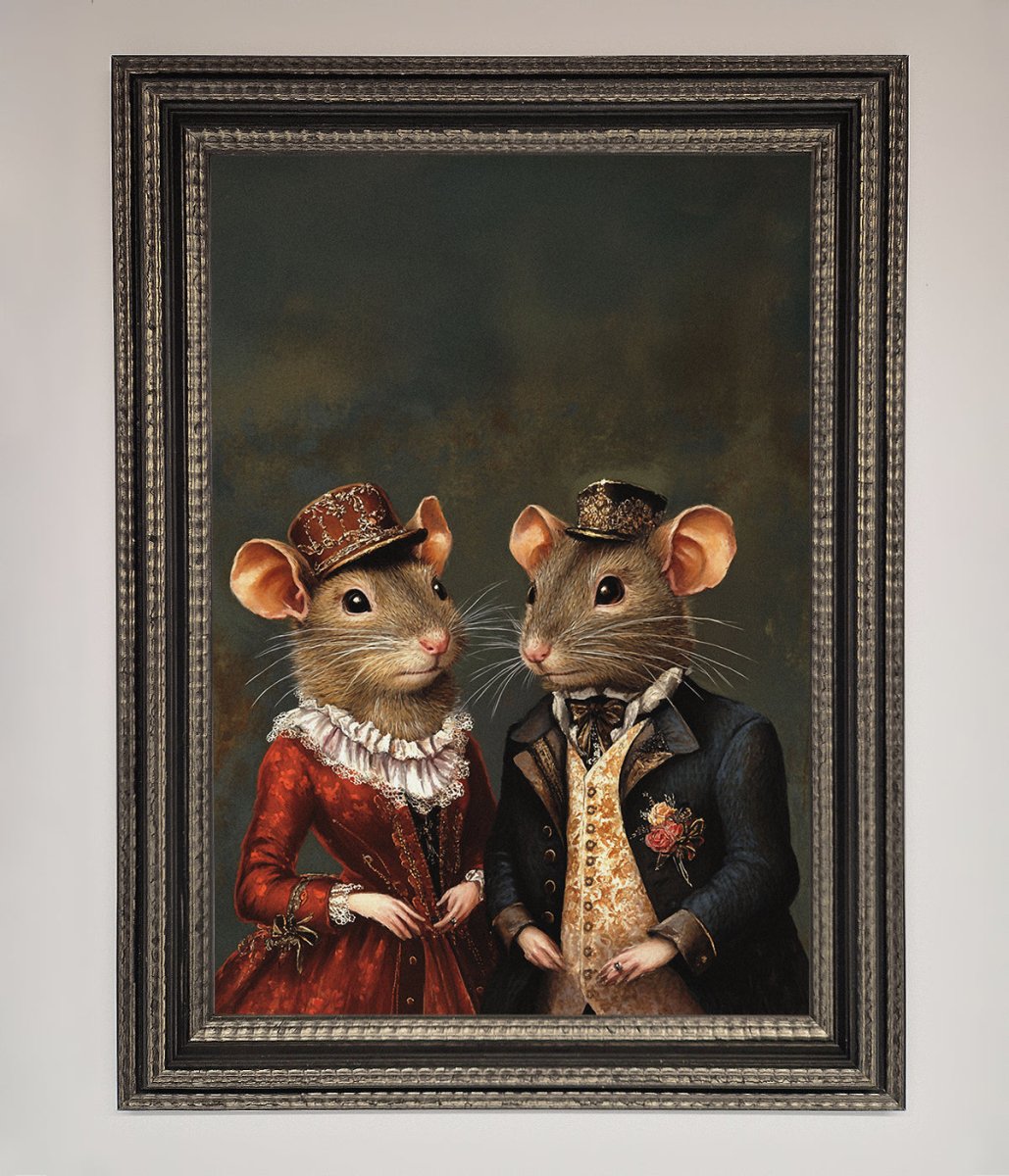 The Victorian Mice Framed Poster