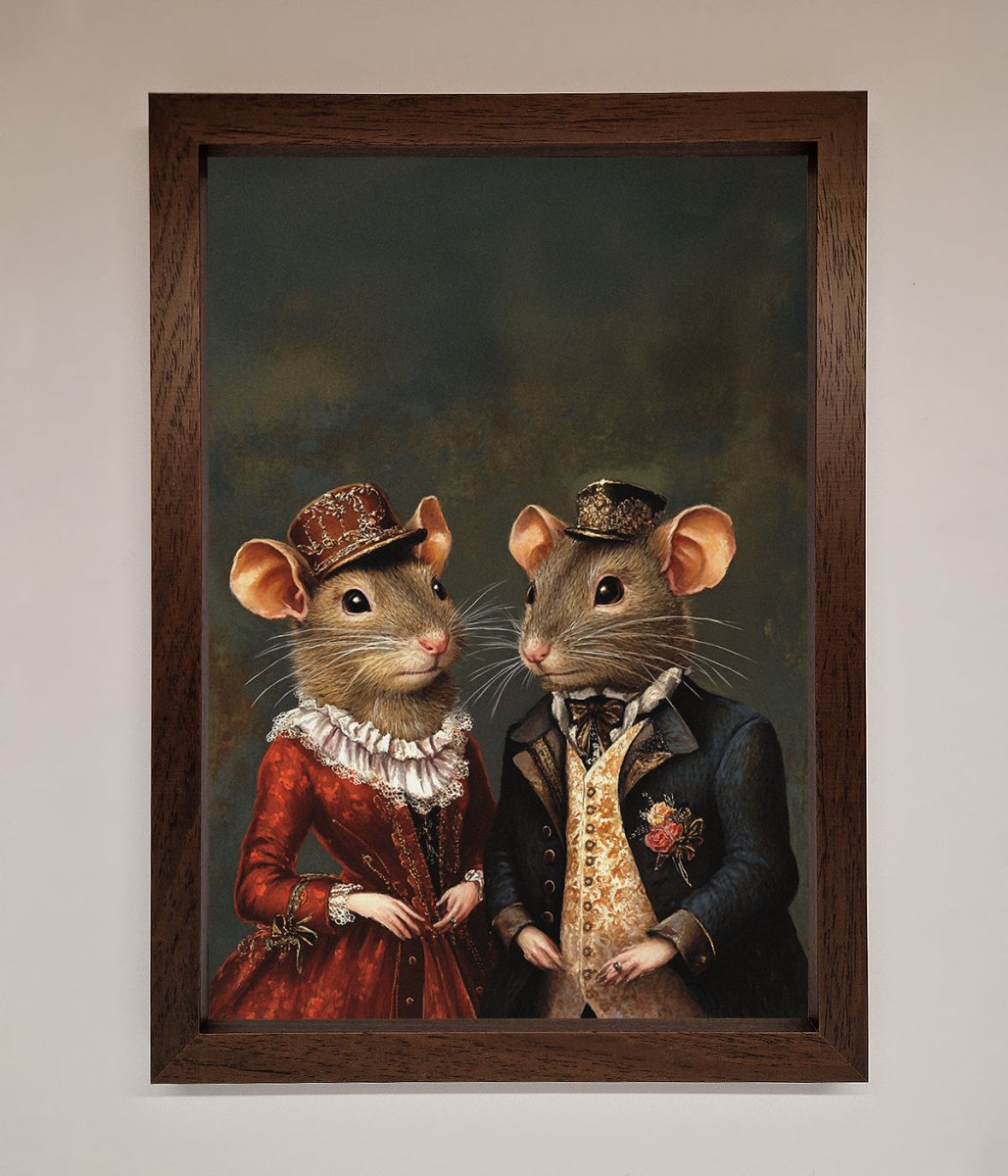 The Victorian Mice Framed Poster