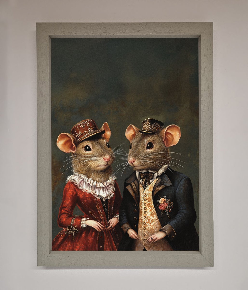 The Victorian Mice Framed Poster