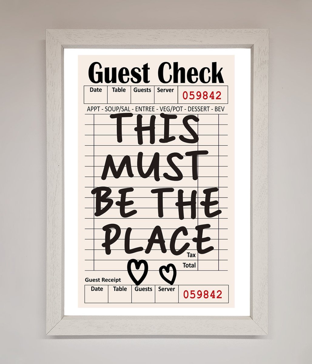 This Must Be The Place Beige Framed Wall Art