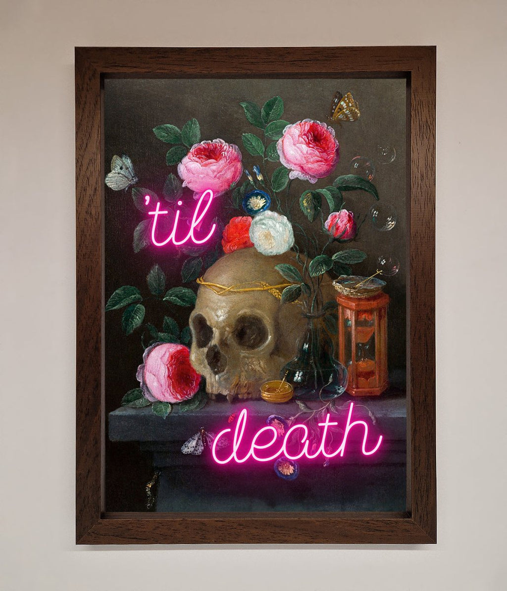 Til Death Skull Framed Wall Art-9