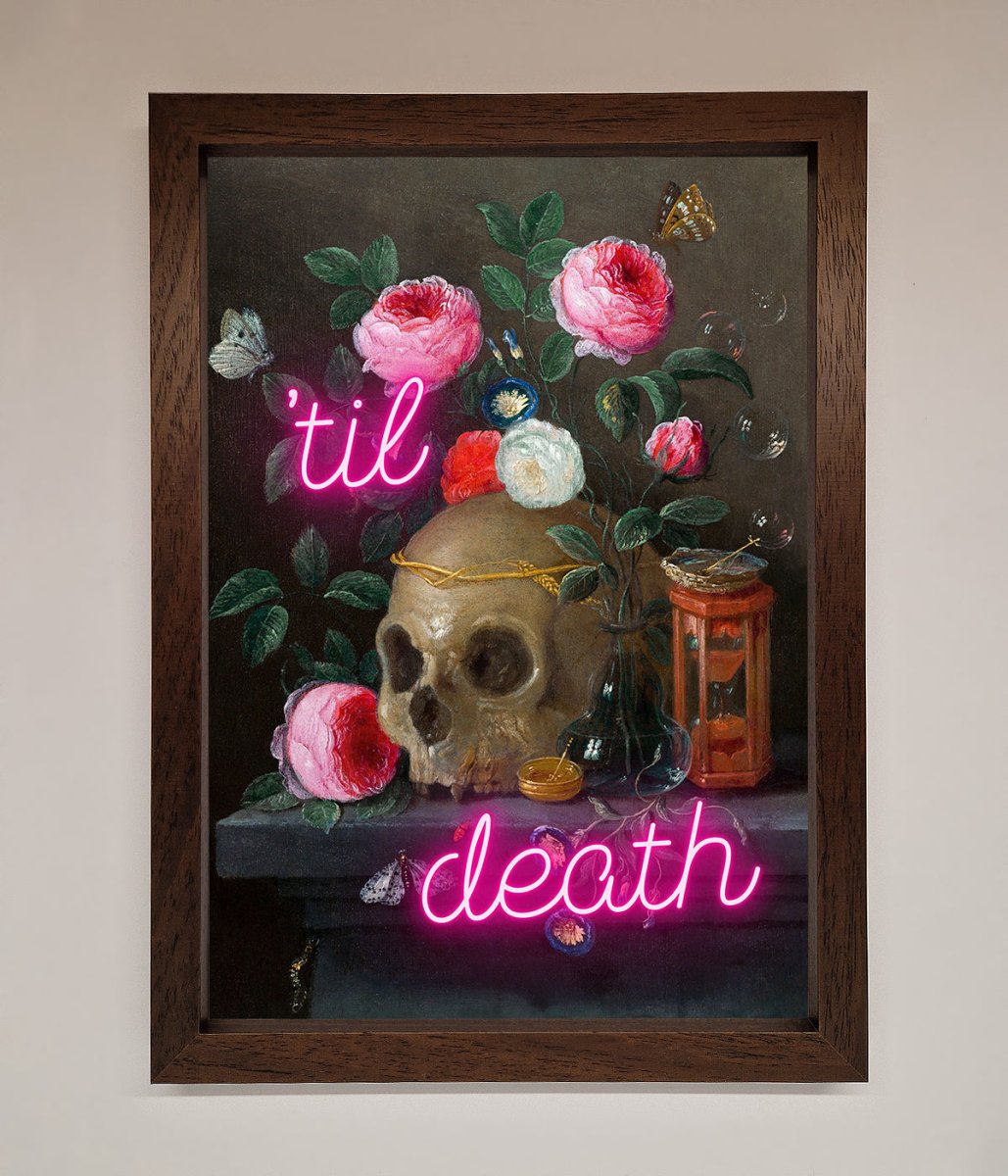 Til Death Skull Framed Wall Art-9