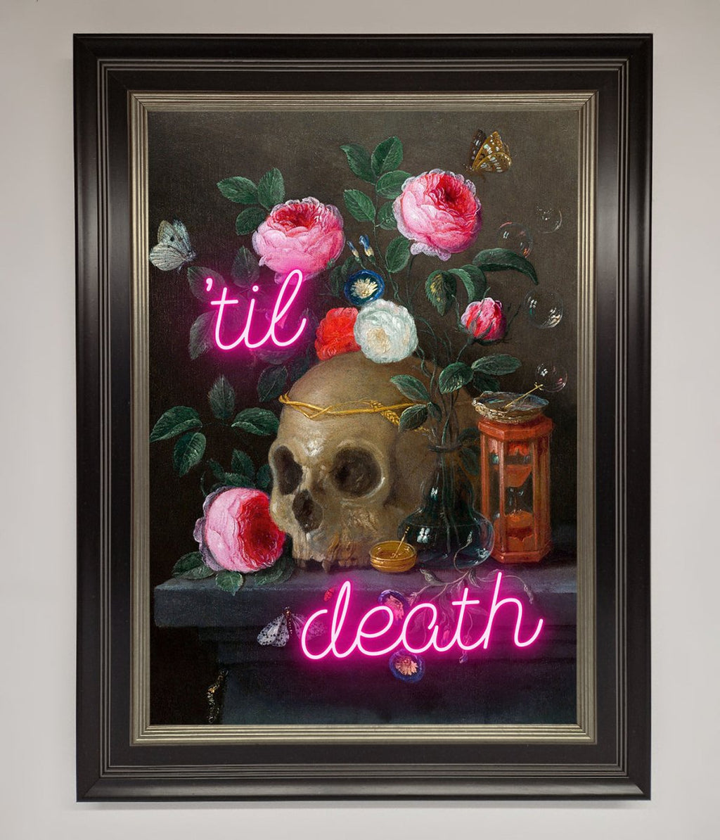 Til Death Skull Framed Wall Art-7