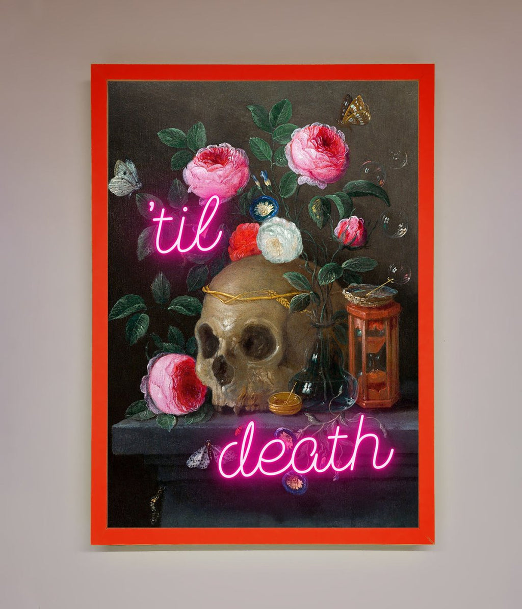 Til Death Skull Framed Wall Art-14