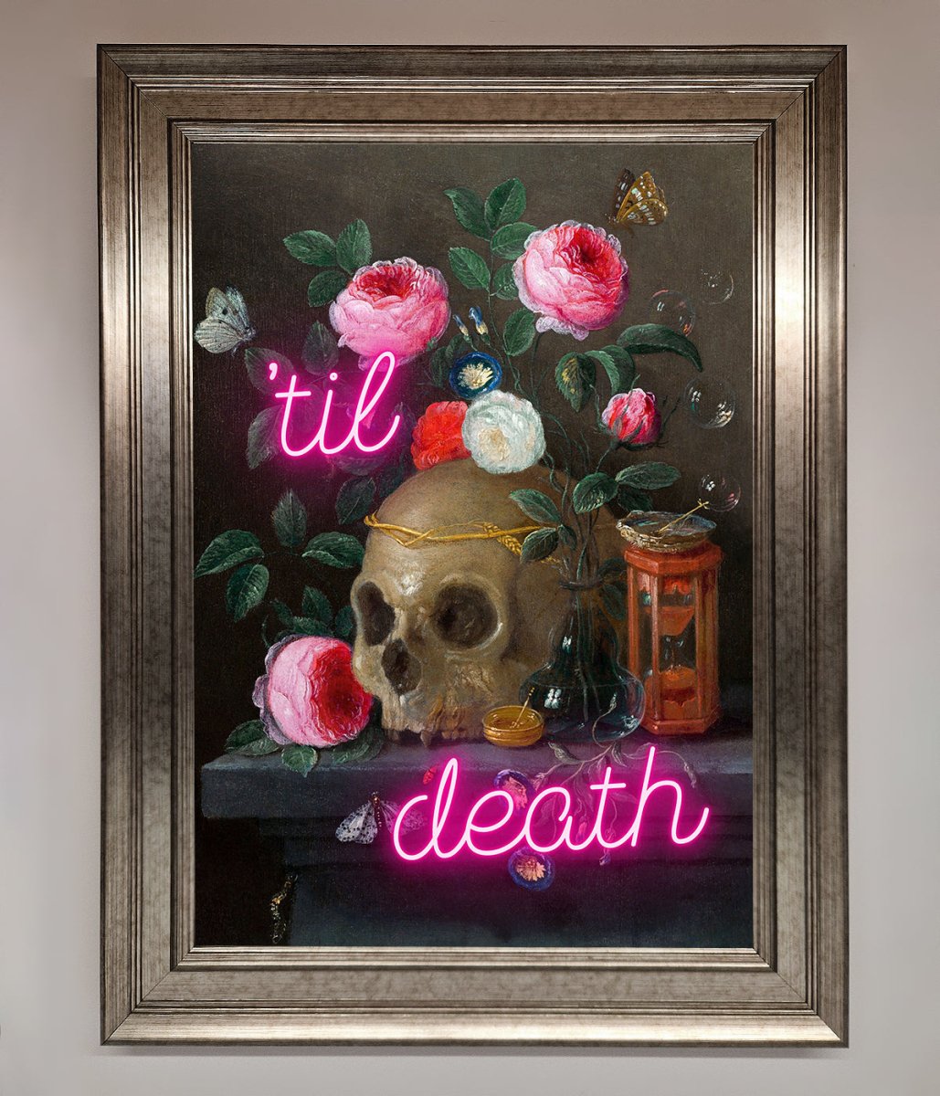 Til Death Skull Framed Wall Art-5