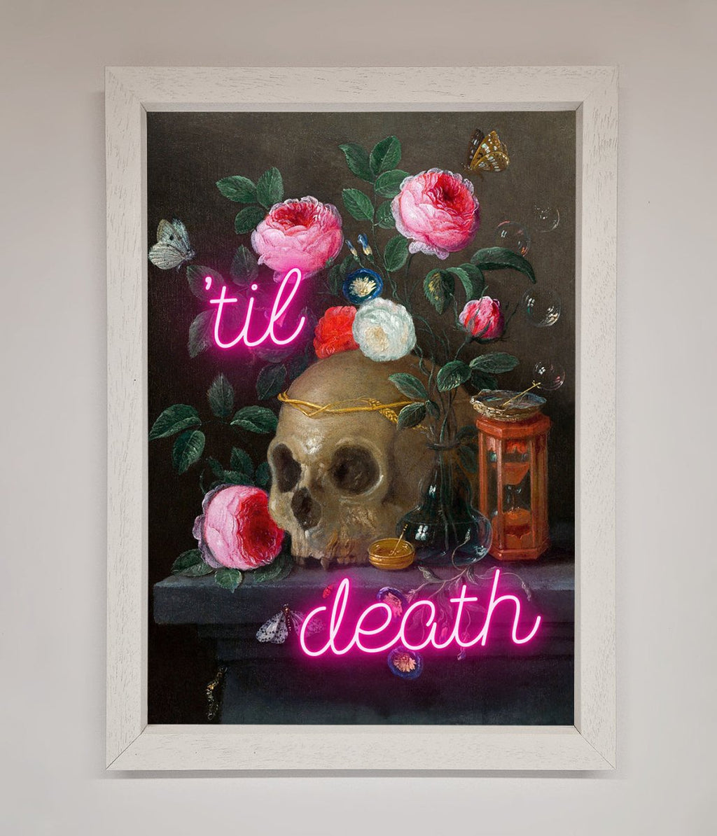 Til Death Skull Framed Wall Art-2
