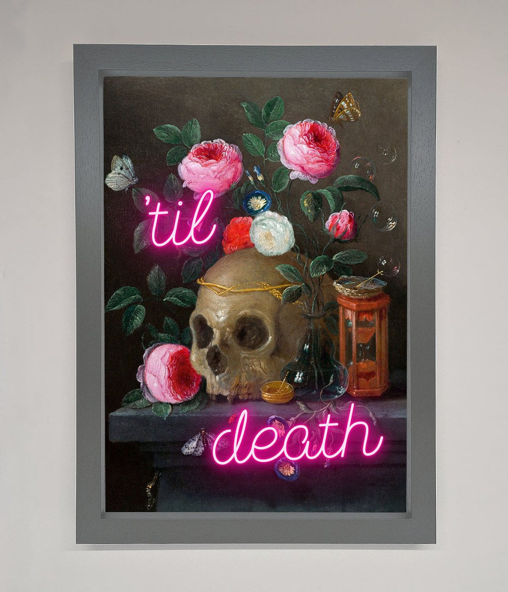 Til Death Skull Framed Wall Art-4