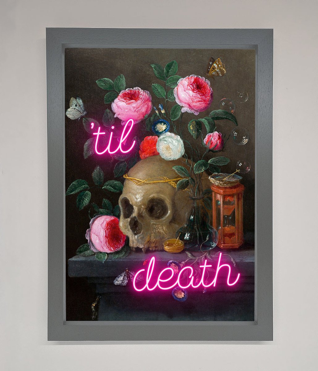 Til Death Skull Framed Wall Art-4