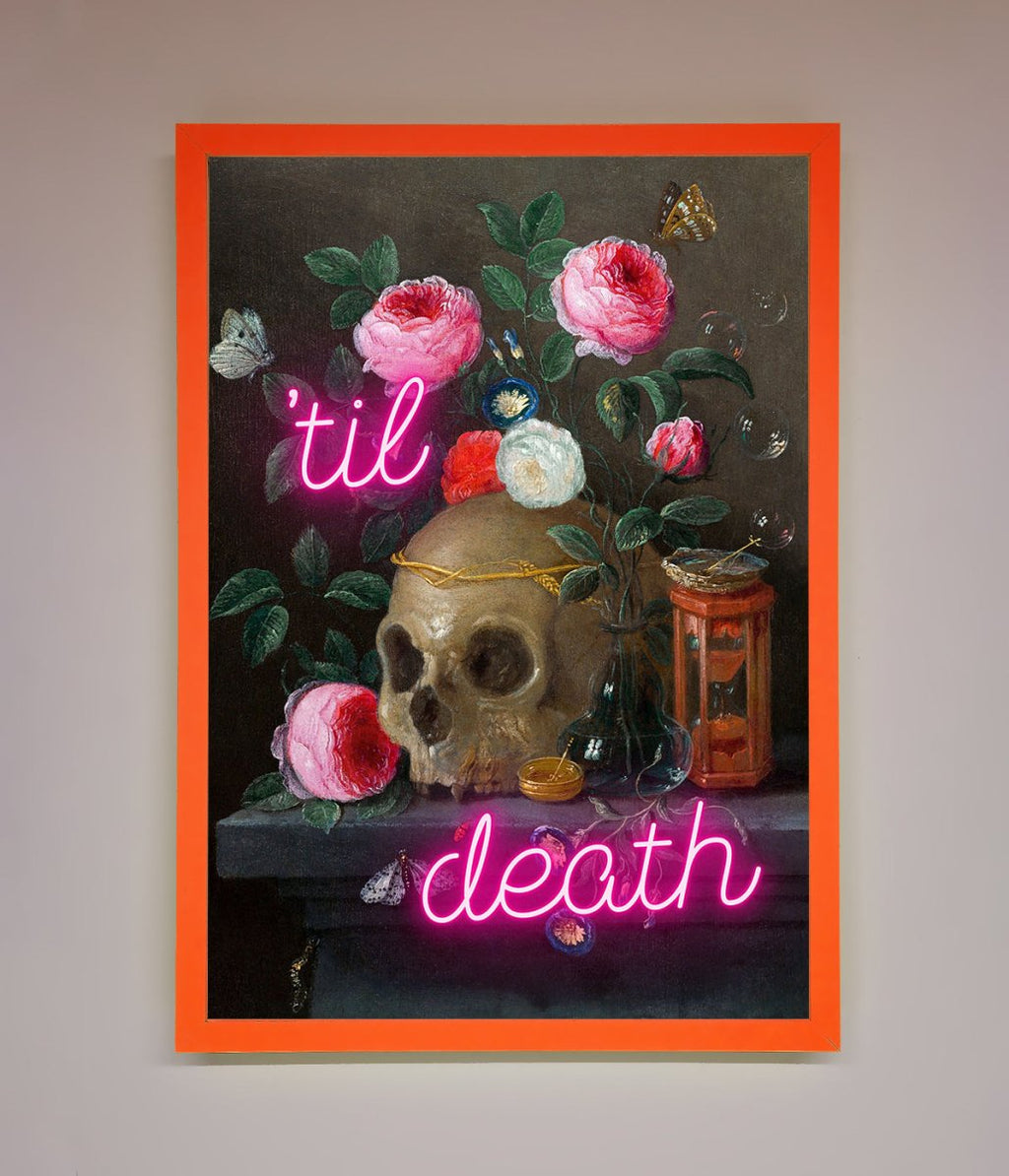 Til Death Skull Framed Wall Art-10