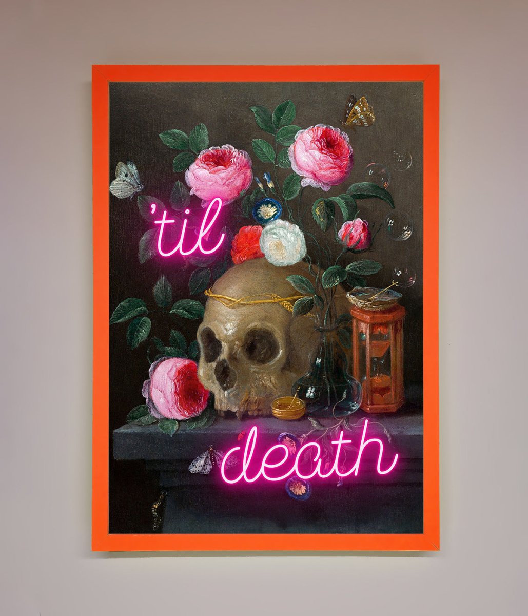 Til Death Skull Framed Wall Art-10