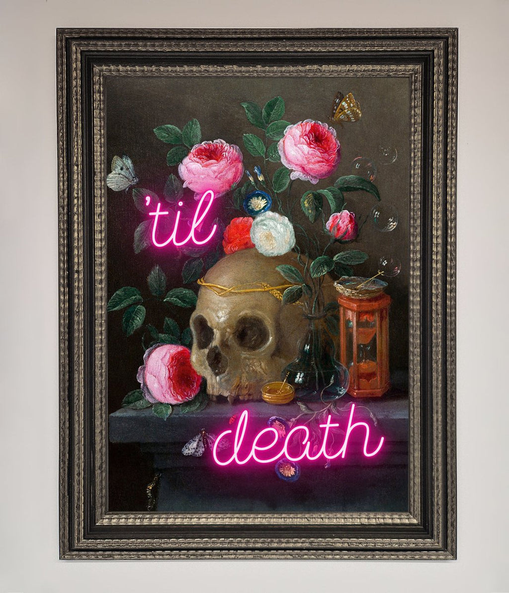 Til Death Skull Framed Wall Art-17