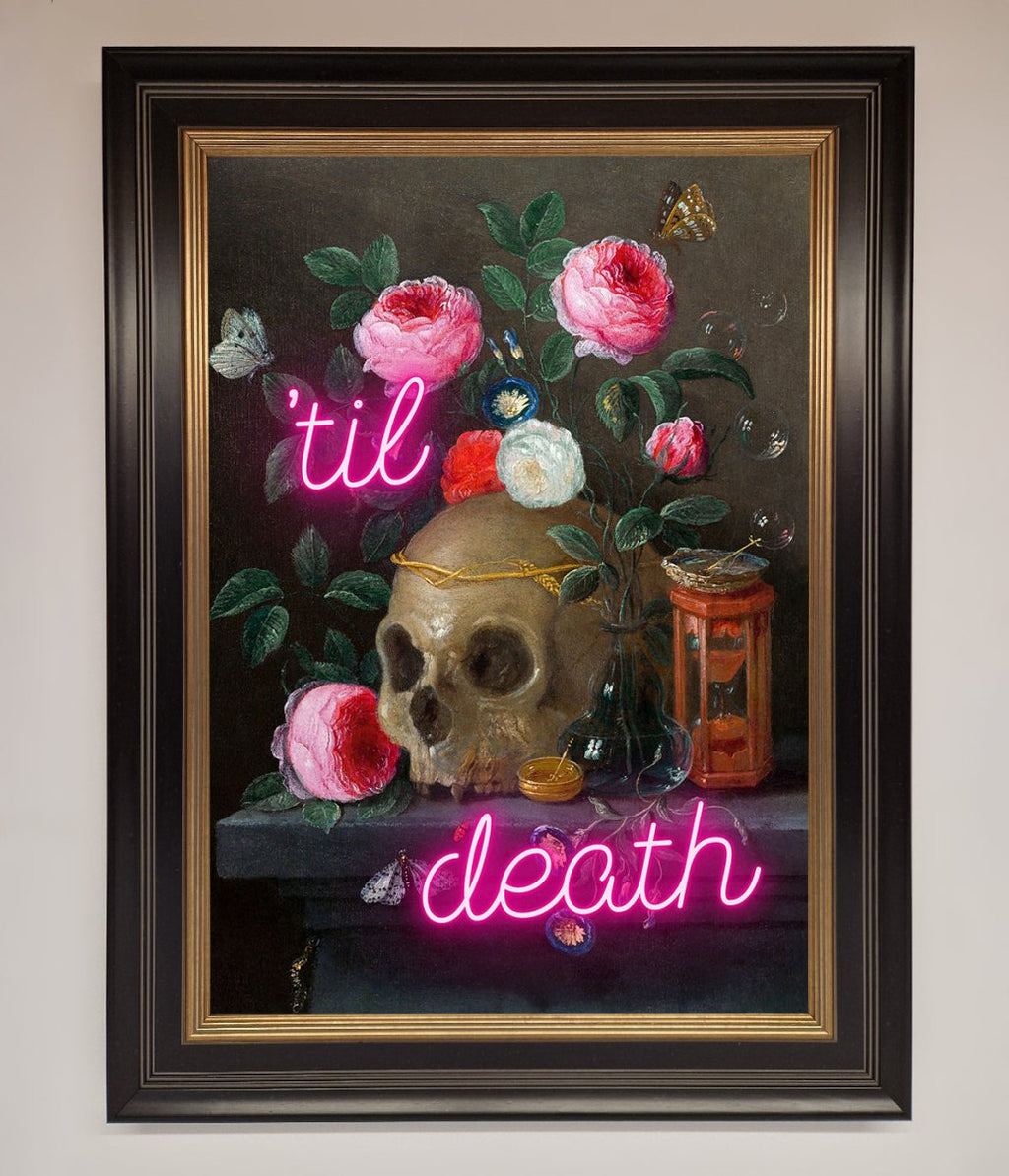 Til Death Skull Framed Wall Art-8