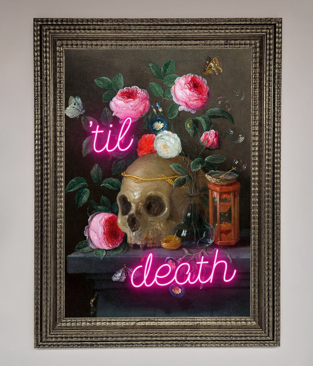 Til Death Skull Framed Wall Art-16