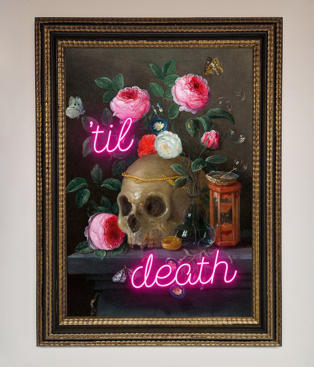 Til Death Skull Framed Wall Art-18