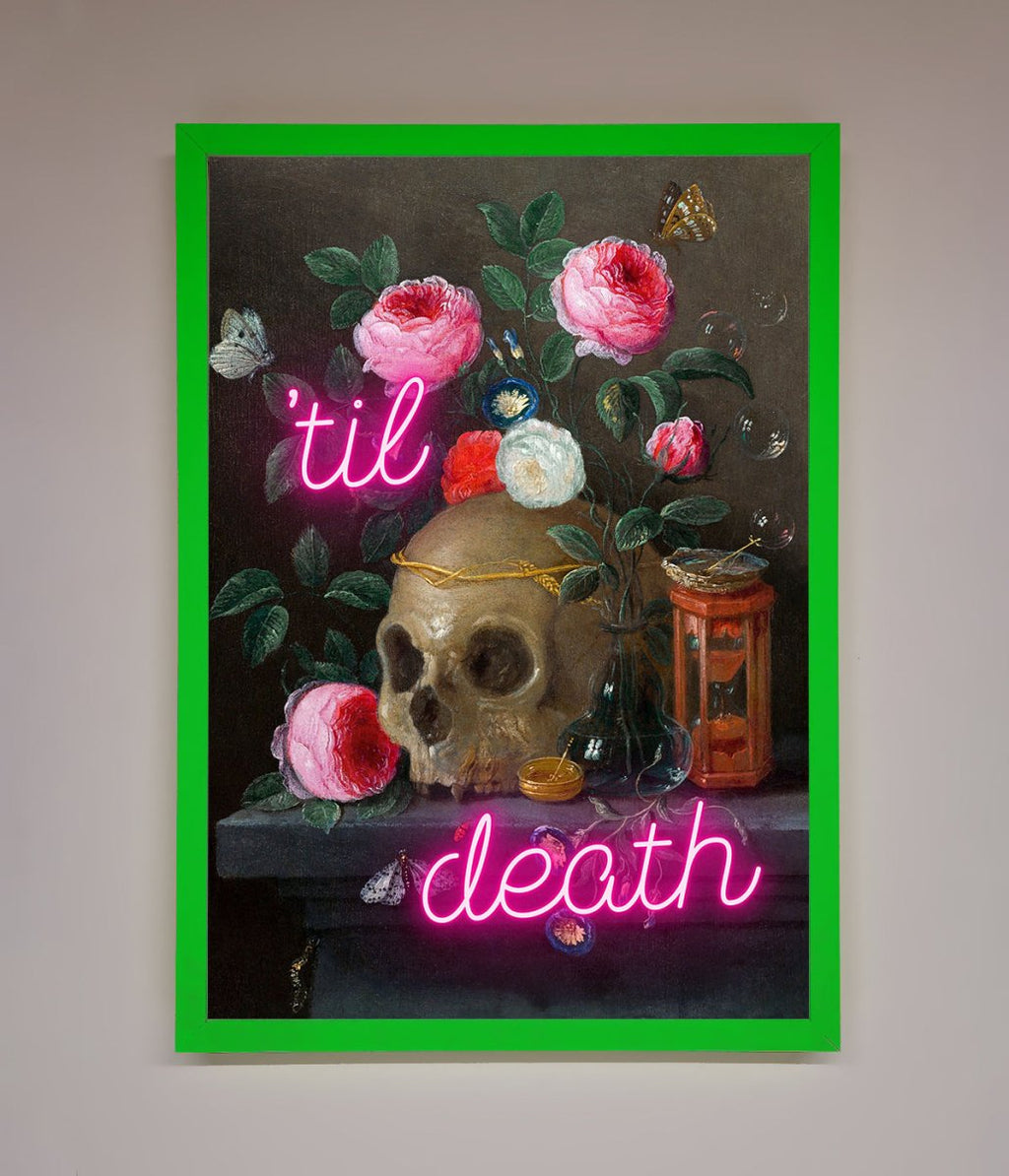 Til Death Skull Framed Wall Art-11