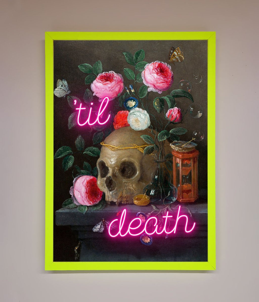Til Death Skull Framed Wall Art-12