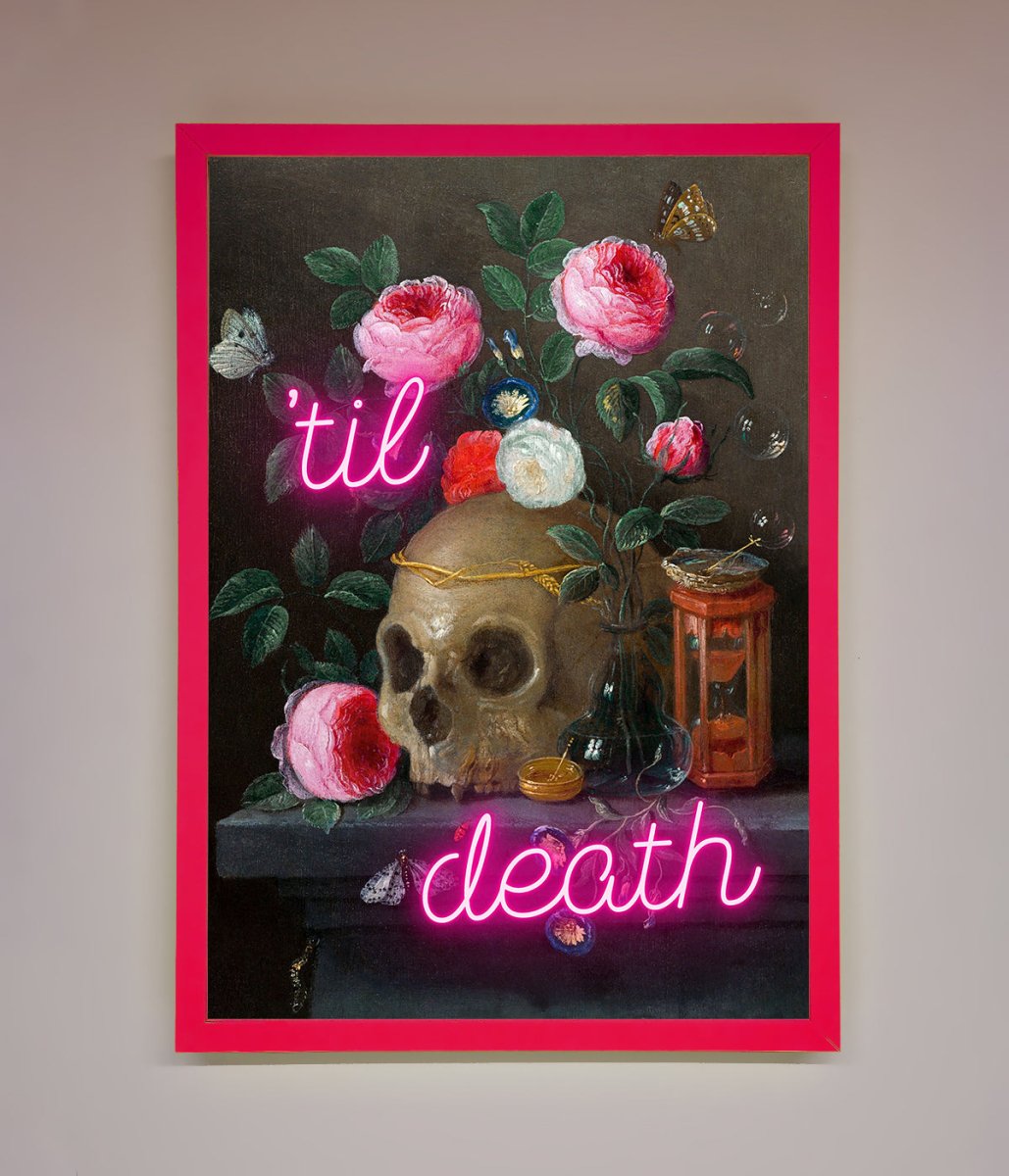 Til Death Skull Framed Wall Art-13