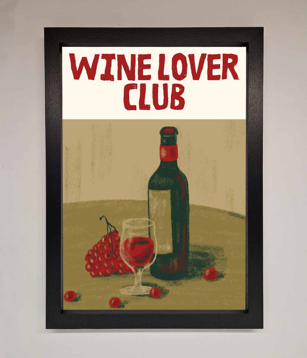 Wine Lovers Club Framed Poster-1