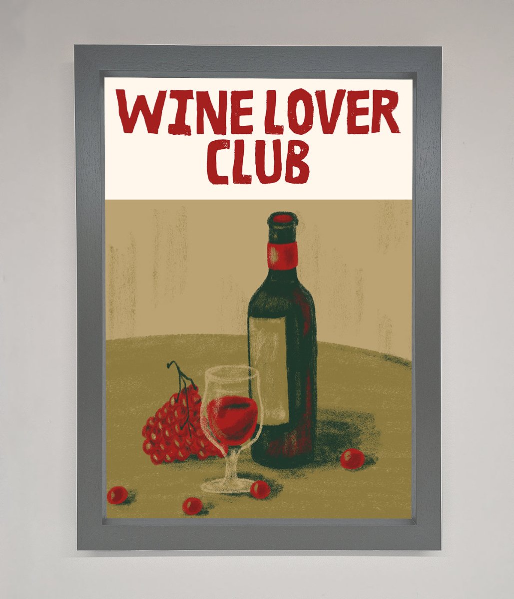 Wine Lovers Club Framed Poster-4