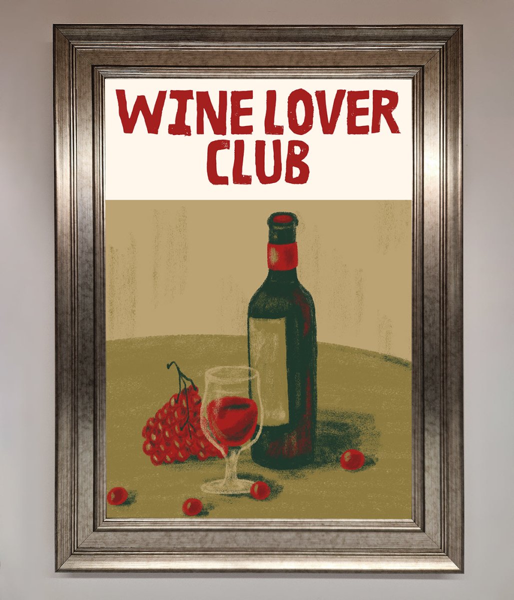 Wine Lovers Club Framed Poster-5