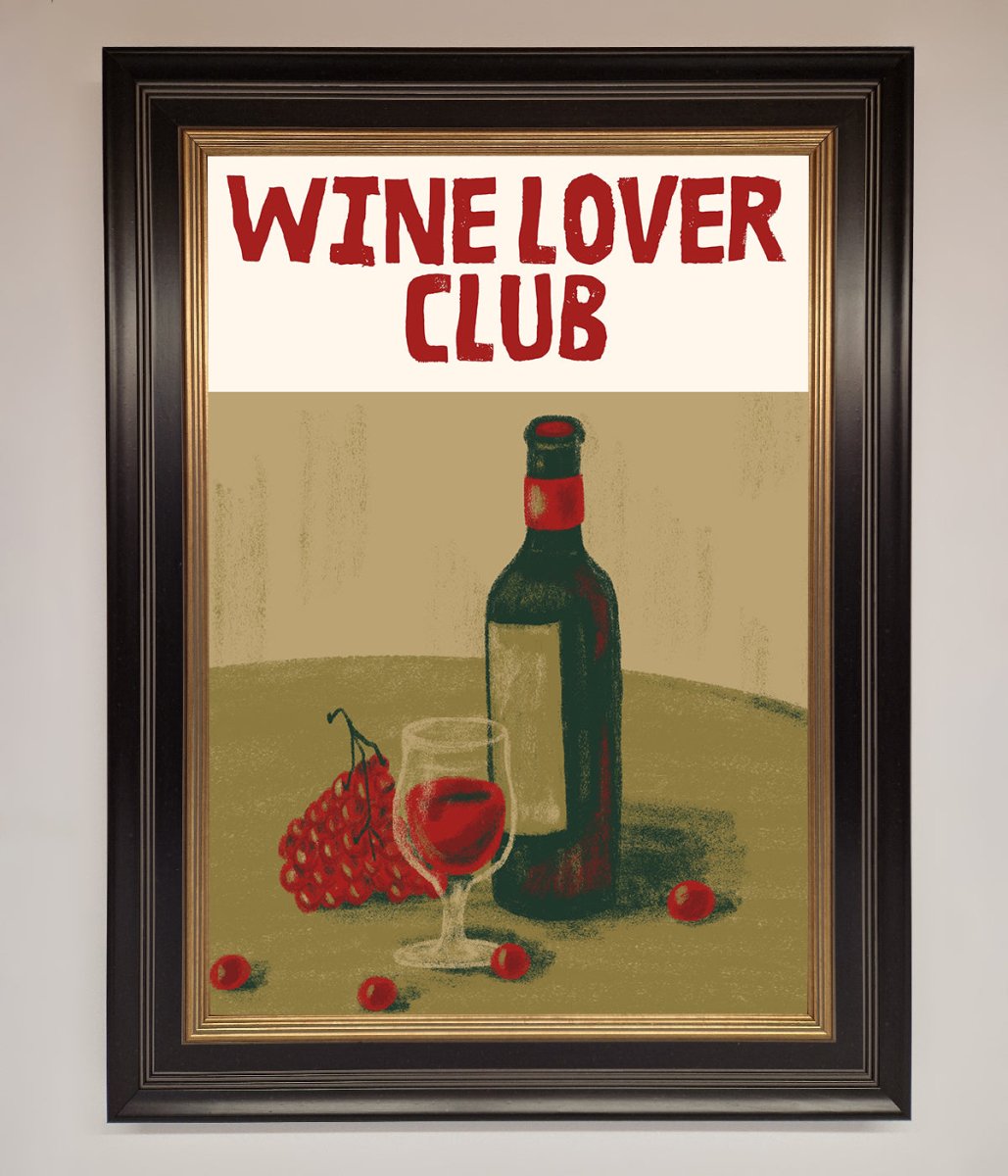 Wine Lovers Club Framed Poster-9
