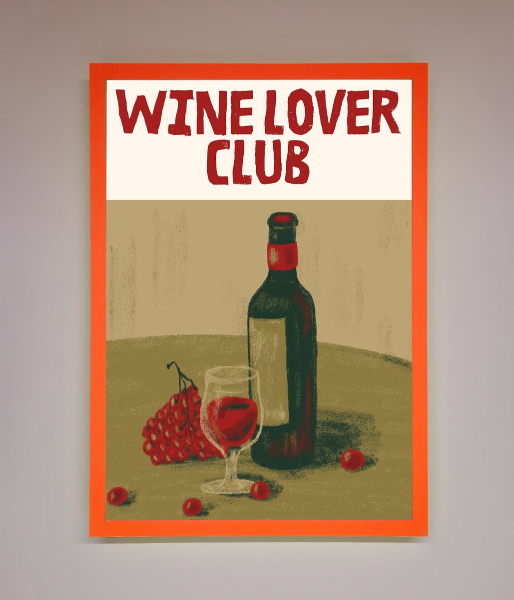 Wine Lovers Club Framed Poster-10
